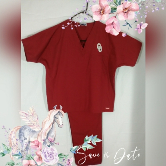 Landau Other - Landau OU Team Red Scrub Set size L